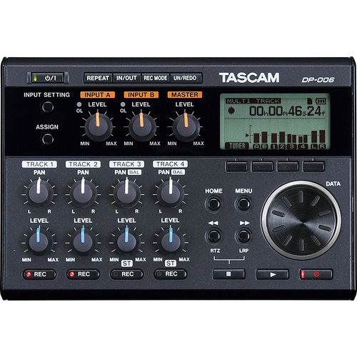 Tascam Digital Portastudio 6 Track Recorder w/ Built In Microphone - OPEN BOX
