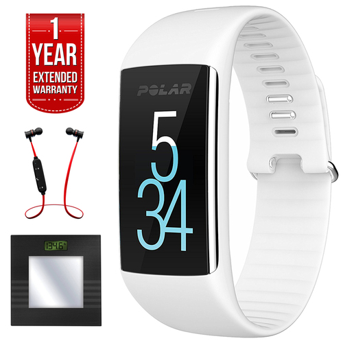 Polar A360 Fitness Tracker w/ Wrist Heart Rate Monitor + Bluetooth Scale Bundle