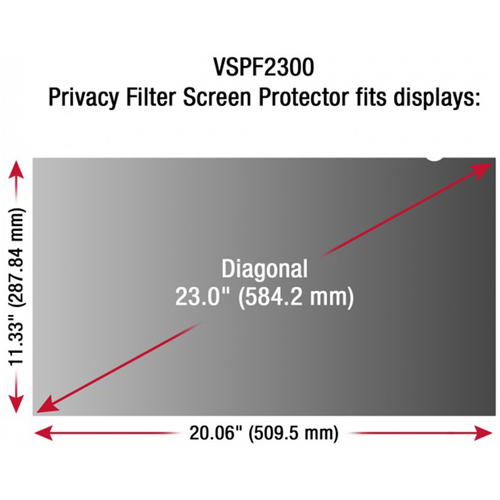 ViewSonic VSPF2300 PRIVACY FILTER SCREEN PROTECTOR FOR WS VSPF2300 TAA