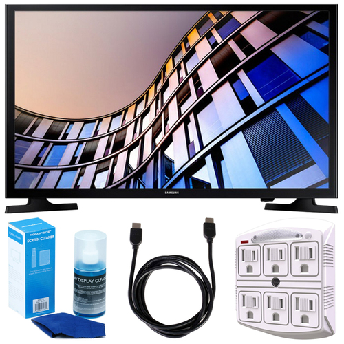 Samsung 23.6` 720p Smart LED TV (2017 Model) + Accessories Bundle