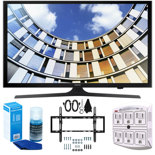 Samsung Flat 50-Inch 1080p LED SmartTV (2017 Model) + Wall Mount Bundle