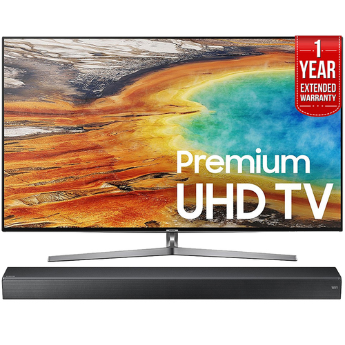 Samsung UN65MU9000 65` 4K UHD Smart LED TV 2017 + Premium Soundbar + Extended Warranty