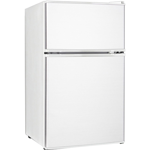Keystone 3.1 Cu. Ft. Compact 2 Door Refrigerator with Freezer in White - KSTRC312CW