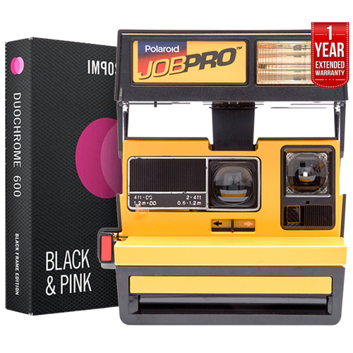 Impossible Polaroid 600 Job Pro Instant Film Camera Yellow +Instant Film +Extended Warranty