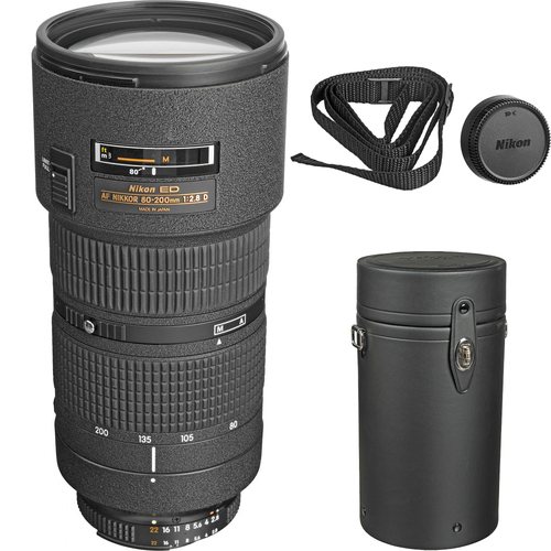 Nikon 80-200mm F/2.8D ED AF Zoom Nikkor Lens 1986 - Certified Refurbished