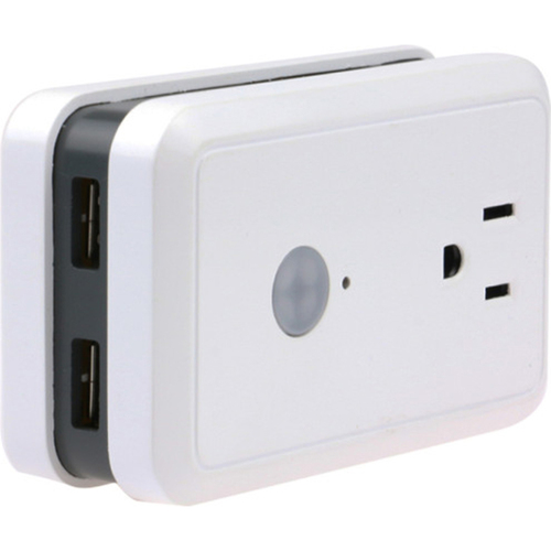 Wi-Fi Smart Controlled Wall Outlet with 2 USB and Energy Monitor - XWS7-1002-WHT