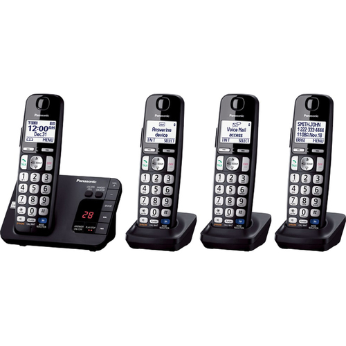 Panasonic Expandable Digital Phone with Answering Machine 4 Cordless Handsets (OPEN BOX)