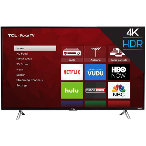 TCL 43` 4K Ultra HD Roku Smart LED TV - 43S405