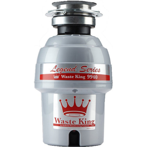 Waste King Legend Series 3/4 HP Continuous Feed Garbage Disposal with Power Cord - 9940