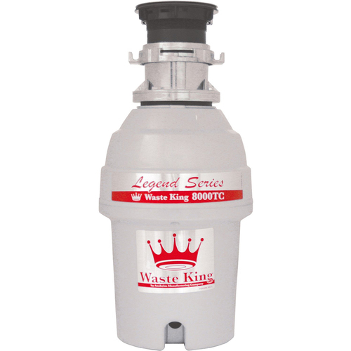 Waste King Legend Series 1 HP EZ-Mount Sound Insulated Batch-Feed Garbage Disposer - 8000TC