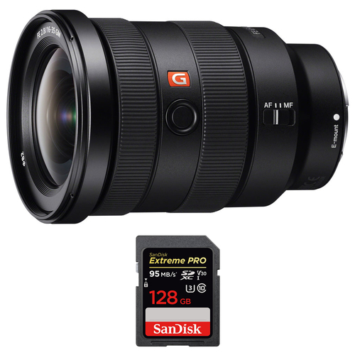 Sony FE 16-35mm F2.8 GM Wide-angle Zoom Lens w/ Sandisk 128GB Memory Card