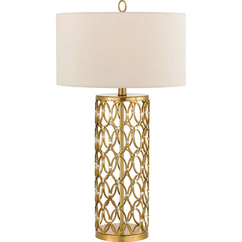AF Lighting Cosmo Table Lamp in Satin Brass - 8101-TL