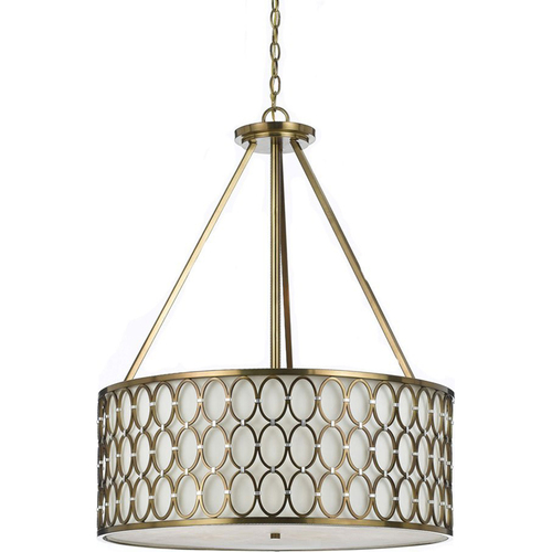 AF Lighting Large Cosmo Pendant in Satin Brass - 8218-5H