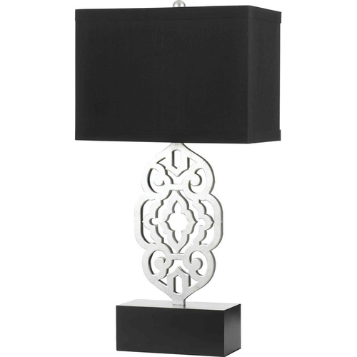 AF Lighting Grill Table Lamp in Silver Leaf - 8227-TL