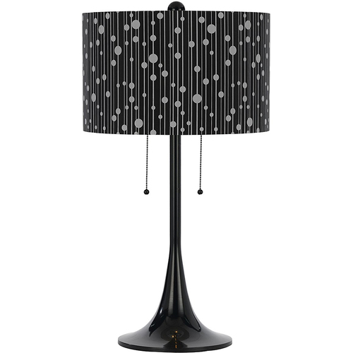 AF Lighting Drizzle Table Lamp-Black Shade - 8438-TL