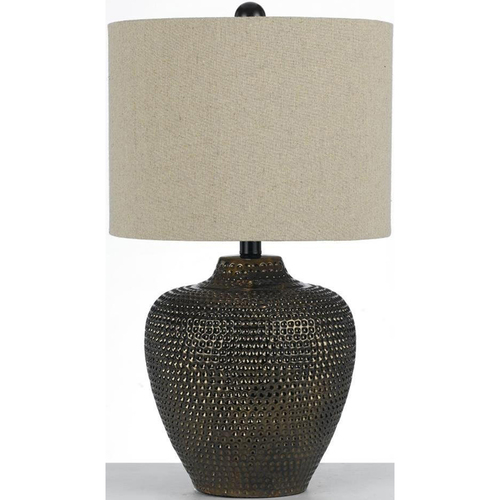 AF Lighting Danbury Ceramic Table Lamp in Brown - 8559-TL