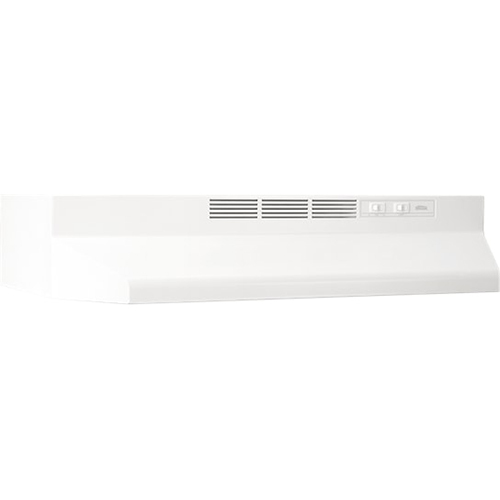 Broan 30` ADA Capable Non-Ducted Under-Cabinet Range Hood in White - 413001