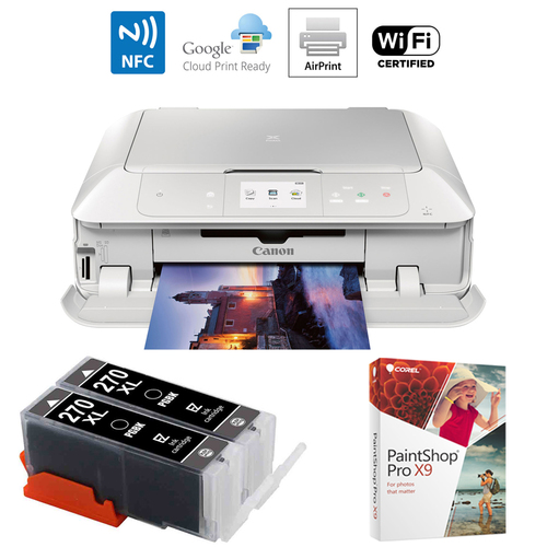 Canon MG7720 Printer Scanner & Copier w/Airprint & Cloud Print w/Ink Cart Bundle