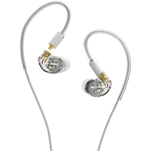 MEE Audio M7 PRO Hybrid Dual-Driver Musician's In-Ear Monitors + Detachable Cables (Clear)