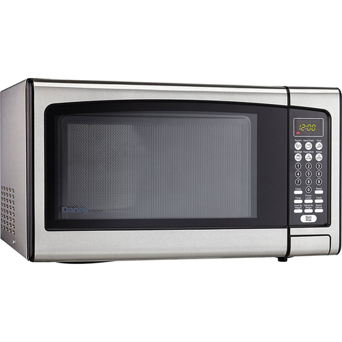 Danby Designer 1.1 Cu.Ft. Countertop Microwave in Stainless Steel - DMW111KPSSDD
