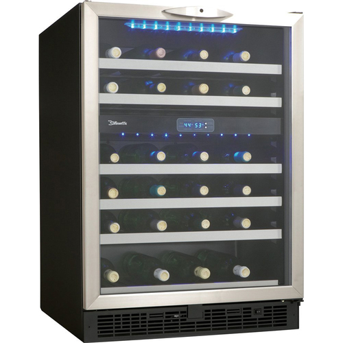 Danby Silhouette 5.1 Cu.Ft. Wine Cellar in Black/Stainless - DWC518BLS