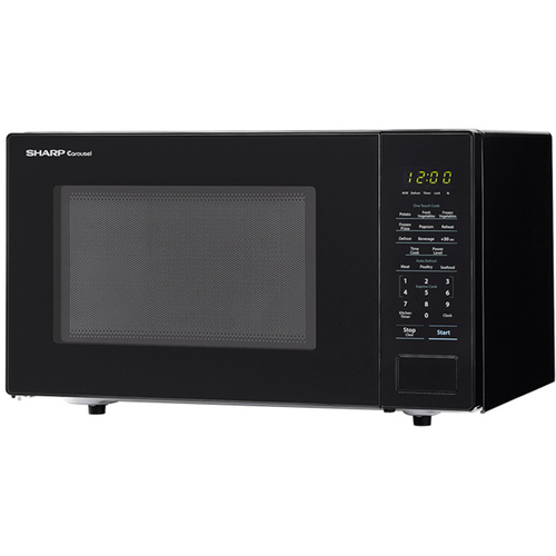 Sharp 1.1 Cu.Ft. 1000W Carousel Countertop Microwave Oven in Black - SMC1131CB