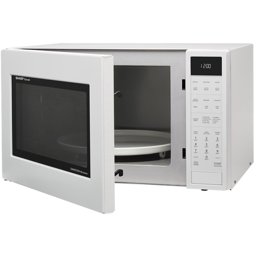 Sharp 1.5 Cu.Ft. 900W Carousel Countertop Microwave Oven in White