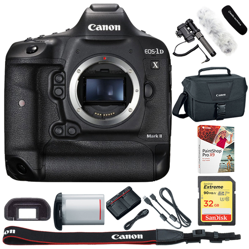 Canon EOS-1D X Mark II Digital SLR Camera Body +32GB Memory Card + Reporter Kit