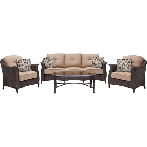Hanover Gramercy 4-Piece Seating Set in Country Cork - GRAMERCY4PC