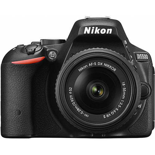 Nikon Refurbished D5500 DX-format Digital SLR w/ 18-55mm VR II (Black)