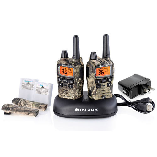 Midland T75VP3 36 Channel/38 Mile Two Way Radio with 121 codes, W/X Scan-Alert