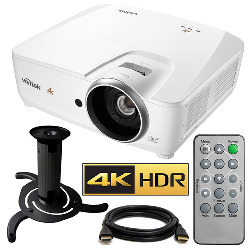 Vivitek HK2288 4K DLP Projector with High Dynamic Range  (White) w/ Ceiling Bracket Kit