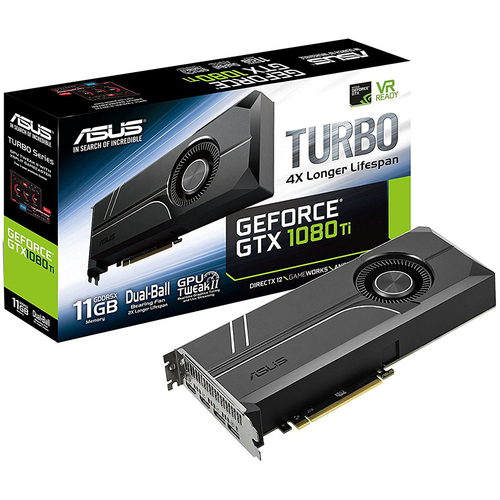 ASUS TURBO-GTX1080TI-11G GeForce 11GB Turbo Edition Gaming Graphics Card