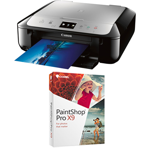 Canon PIXMA MG6821 Wireless Color Photo Printer, Scanner, Copier + Corel Pro X9 Bundle