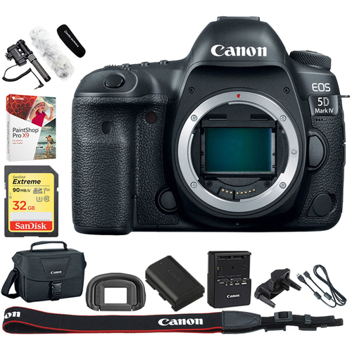 Canon EOS 5D Mark IV CMOS DSLR Camera (Body) Wi-Fi NFC + 32GB Reporter Kit