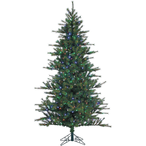 Fraser Hill Farm 7.5 Ft. Southern Peace Pine Christmas Tree w/ Multi LED Lighting - FFSP075-6GREZ