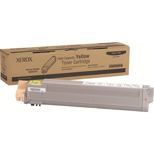 Xerox Yellow High Capacity Toner Cartridge for Phaser 7400- 106R01079