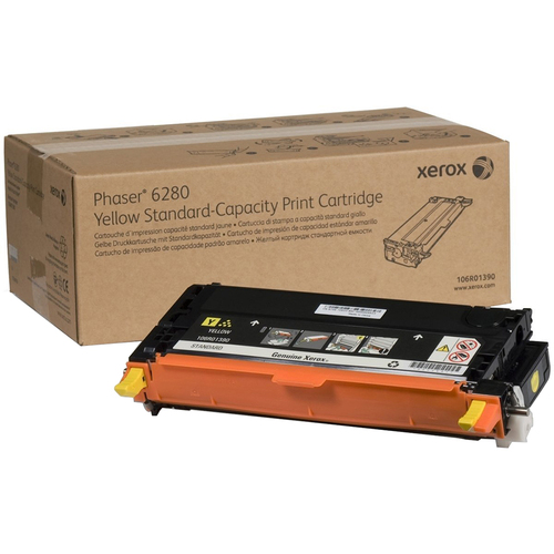 Xerox Yellow Standard Capacity Print Cartridge for Phaser 6280 - 106R01390
