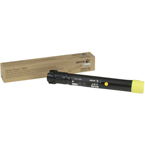 Xerox Yellow High Capacity Toner Cartridge for Phaser 7800 - 106R01568