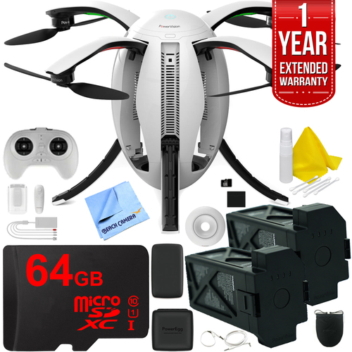 PowerVision PowerEgg Drone 4K UHD Camera with Maestro Controller (PEG10) and Extra Battery