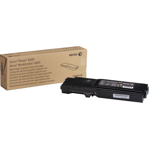 Xerox High Capacity Black Toner Cartridge for Phaser 6600 WorkCentre 6605 - 106R02228