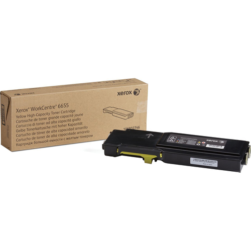 Xerox Yellow High Capacity Toner Cartridge for WorkCentre 6655/6655i - 106R02746