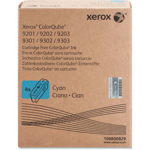 XEROX SUPPLIES A3 Color-Qube Cyan Solid Ink - 108R00829