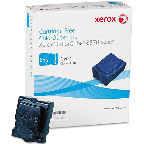Xerox ColorQube 8870/8880 Cyan Solid Ink Pack (6 Sticks) - 108R00950