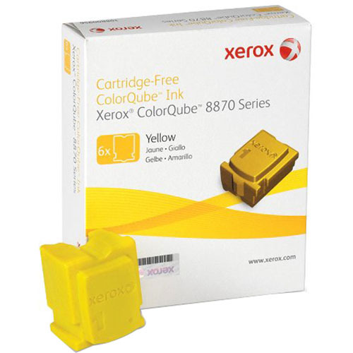 Xerox ColorQube 8870/8880 Yellow Solid Ink Pack (6 Sticks) - 108R00952