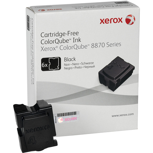 Xerox ColorQube 8870/8880 Black Solid Ink Pack (6 Sticks) - 108R00953