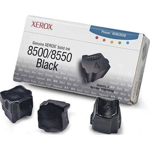 Xerox Solid Ink 8500/8550 Black (3 Sticks) - 108R00668
