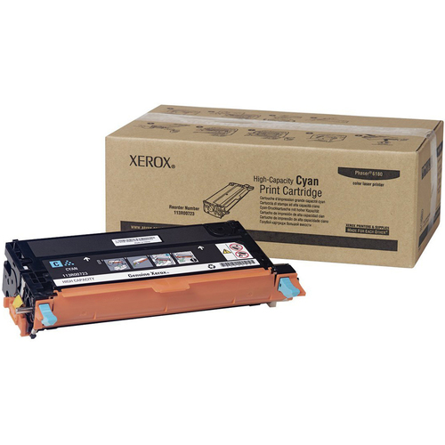 Xerox High Capacity Cyan Toner Cartridge for Phaser 6180 6180MFP- 113R00723