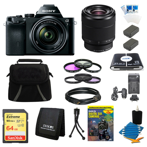 Sony Alpha 7K a7K Full-Frame Interchangeable Lens Digital Camera 28-70mm Lens Bundle