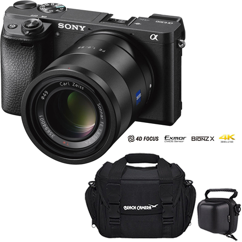 Sony a6300 ILCE-6300 4K Mirrorless APS-C Digital Camera with FE 55mm F1.8 Prime Lens